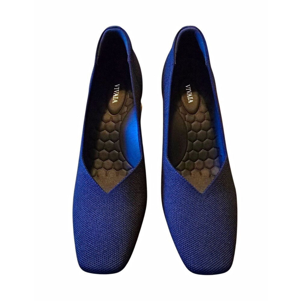 VIVAIA Navy Slip-On Pump Square Toe Megan Women’s Size 10